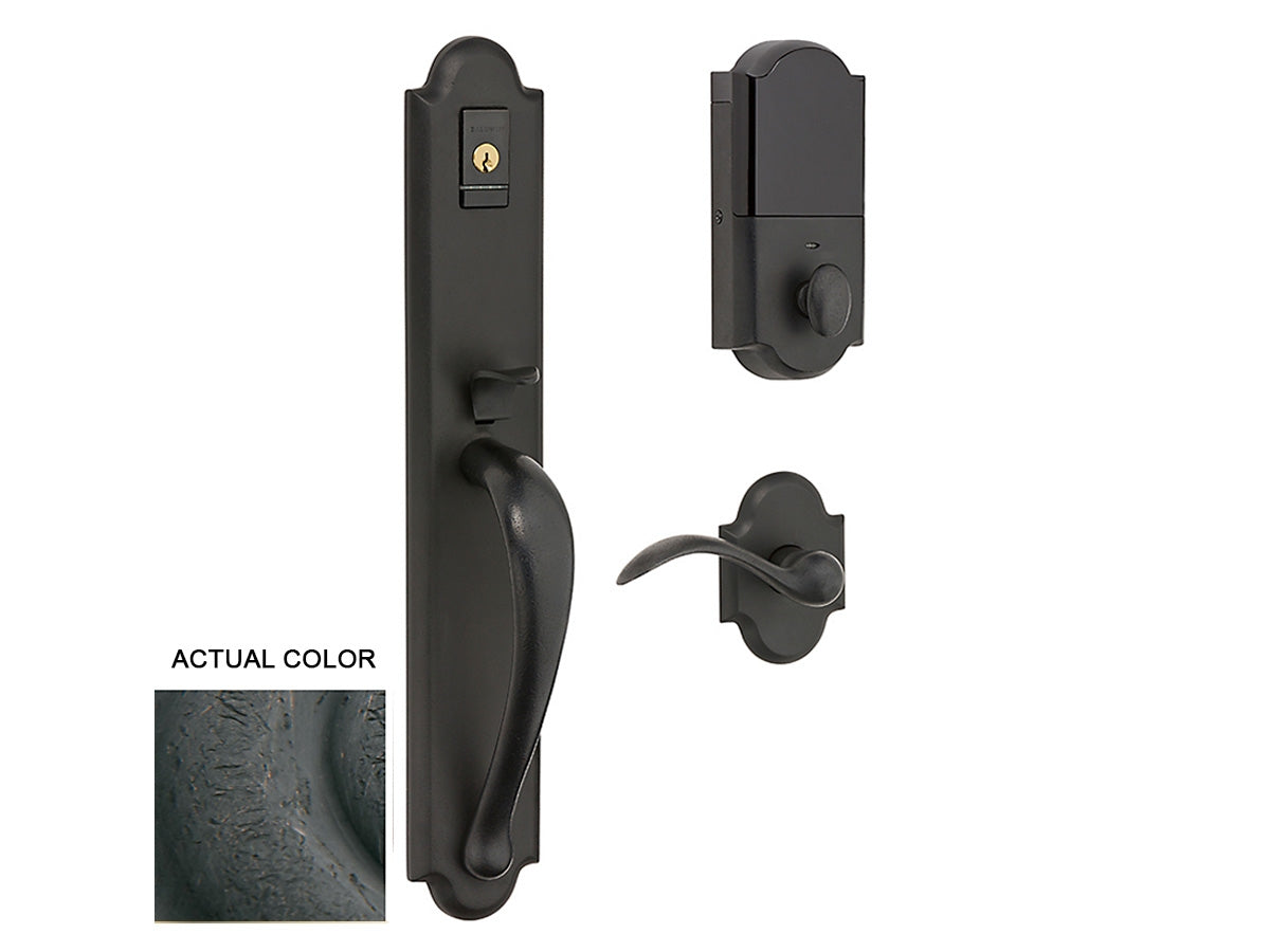 Baldwin Evolved Boulder Full Handleset Distressed Oil-Rubbed Bronze 402