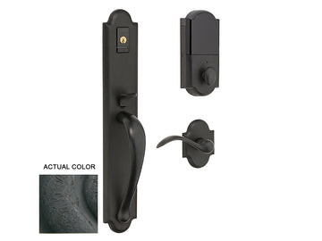 Baldwin Evolved Boulder Full Handleset Distressed Oil-Rubbed Bronze 402