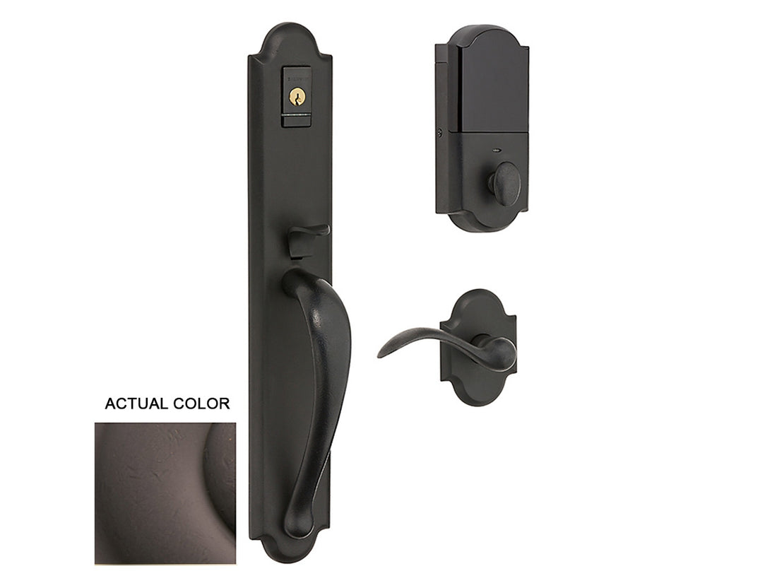 Baldwin Evolved Boulder Full Handleset Distressed Venetian Bronze 412