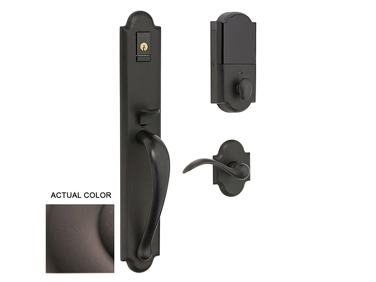 Baldwin Evolved Boulder Full Handleset Distressed Venetian Bronze 412