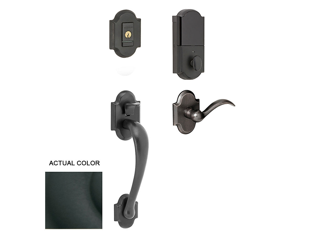 Baldwin Evolved Boulder Sectional Handleset Satin Black 190