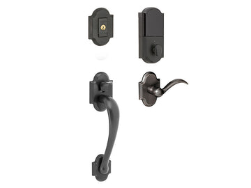 Baldwin Evolved Boulder Sectional Handleset Distressed Oil-Rubbed Bronze 402