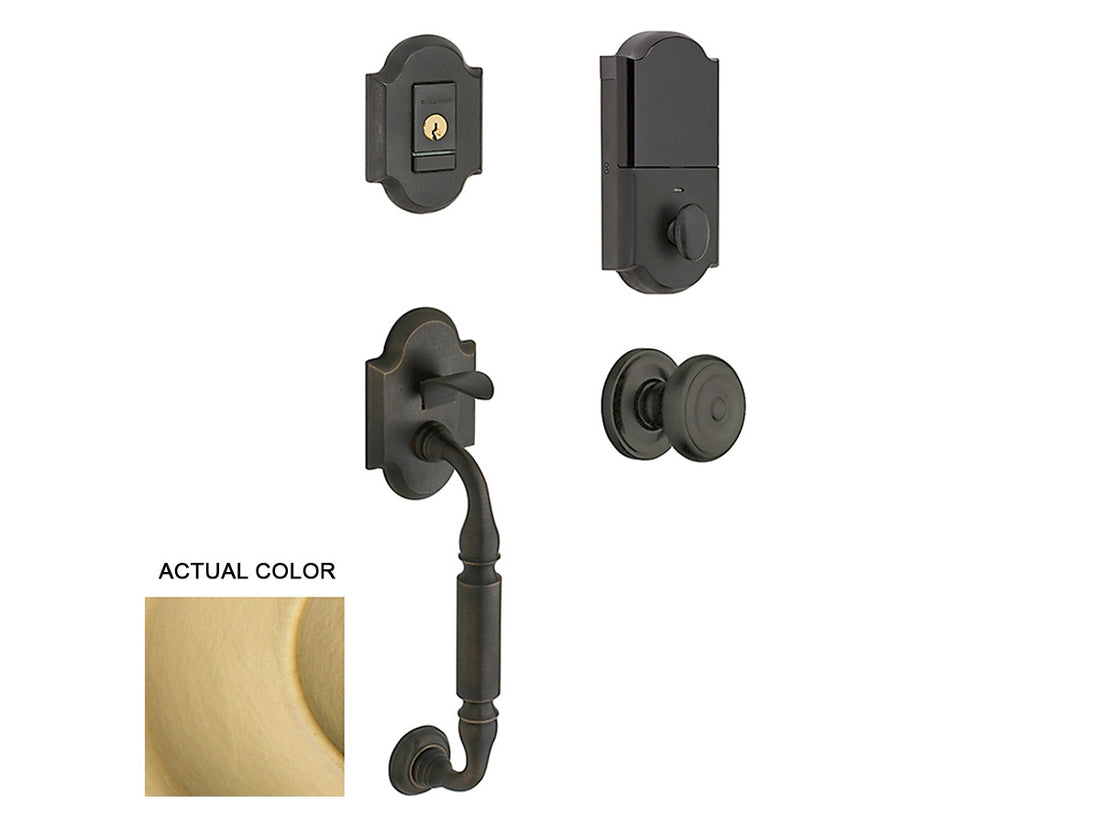 Baldwin Evolved Canterbury Sectional Handleset Satin Brass 040