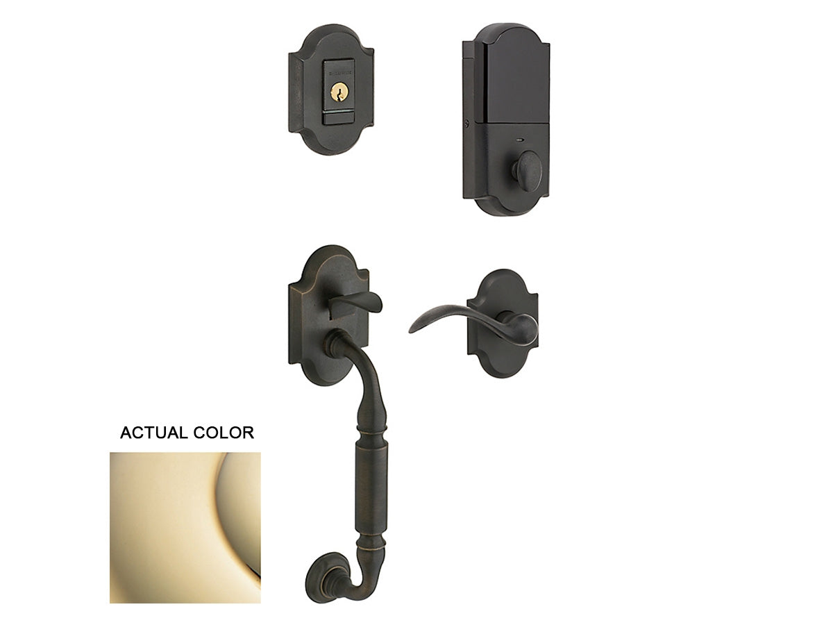 Baldwin Evolved Canterbury Sectional Handleset Lifetime Polished Brass 003
