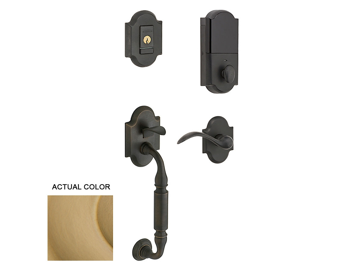 Baldwin Evolved Canterbury Sectional Handleset Vintage Brass 033