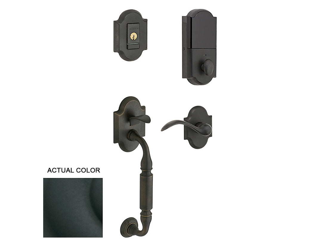 Baldwin Evolved Canterbury Sectional Handleset Satin Black 190