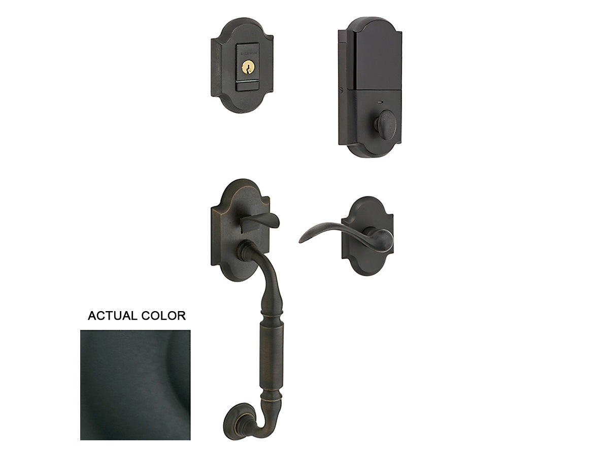 Baldwin Evolved Canterbury Sectional Handleset Satin Black 190
