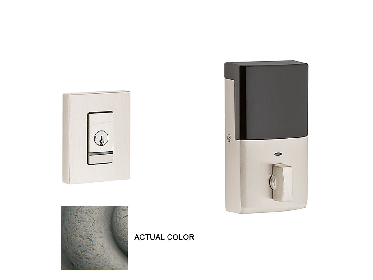 Baldwin Evolved Contemporary Deadbolt Distressed Antique Nickel 452