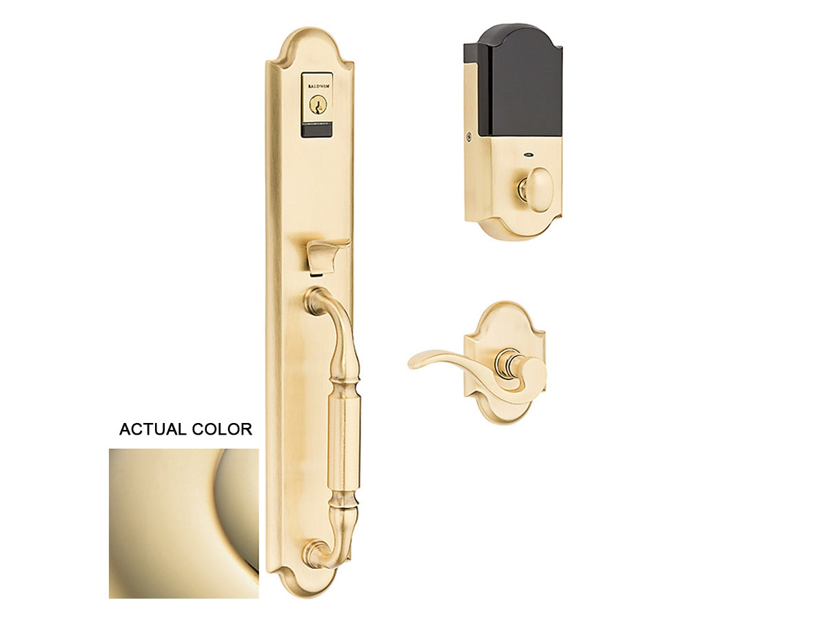 Baldwin Evolved Devonshire Handleset Lifetime Polished Brass 003
