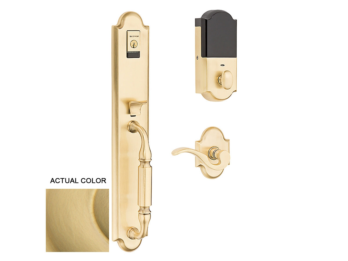 Baldwin Evolved Devonshire Handleset Satin Brass 040