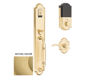 Baldwin Evolved Devonshire Handleset Satin Brass 040