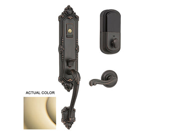 Baldwin Evolved Kensington Handleset Lifetime Polished Brass 003