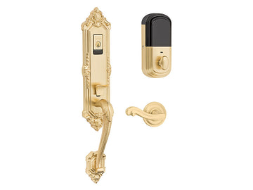 Baldwin Evolved Kensington Handleset Satin Brass 040