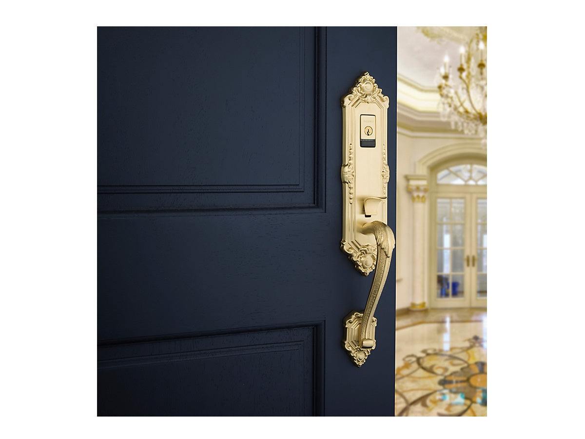 Baldwin Evolved Kensington Handleset Satin Brass 040