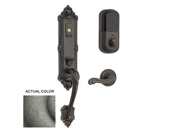 Baldwin Evolved Kensington Handleset Distressed Antique Nickel 452