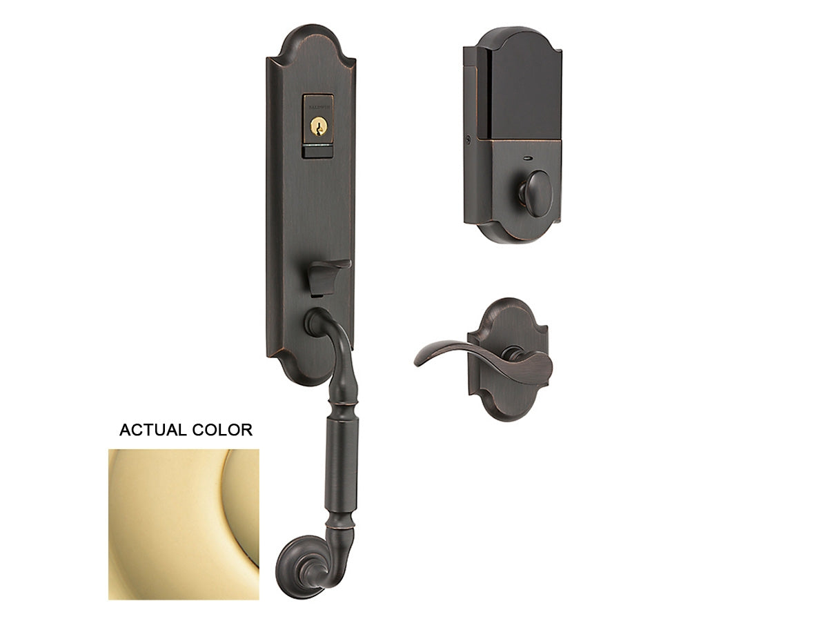 Baldwin Evolved Manchester Handleset Non-Lacquered Brass 031