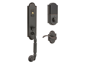 Baldwin Evolved Manchester Handleset Venetian Bronze 112