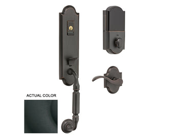 Baldwin Evolved Manchester Handleset Satin Black 190