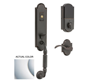 Baldwin Evolved Manchester Handleset Polished Chrome 260