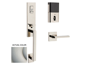 Baldwin Evolved Minneapolis 3/4 Escutcheon Handleset Satin Nickel 150