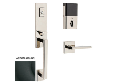 Baldwin Evolved Minneapolis 3/4 Escutcheon Handleset Satin Black 190