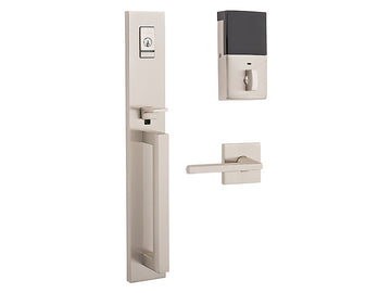 Baldwin Evolved Minneapolis Full Escutcheon Handleset Satin Nickel 150