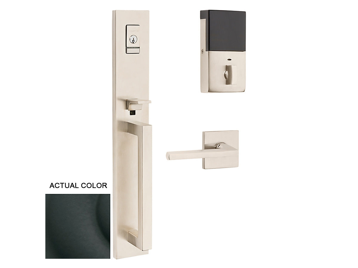 Baldwin Evolved Minneapolis Full Escutcheon Handleset Satin Black 190