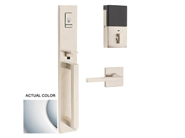 Baldwin Evolved Minneapolis Full Escutcheon Handleset Polished Chrome 260