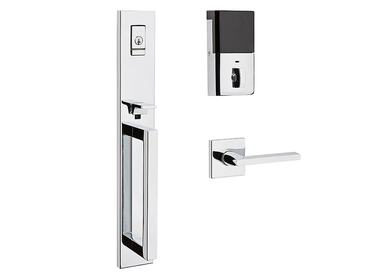 Baldwin Evolved Minneapolis Full Escutcheon Handleset Satin Chrome 264
