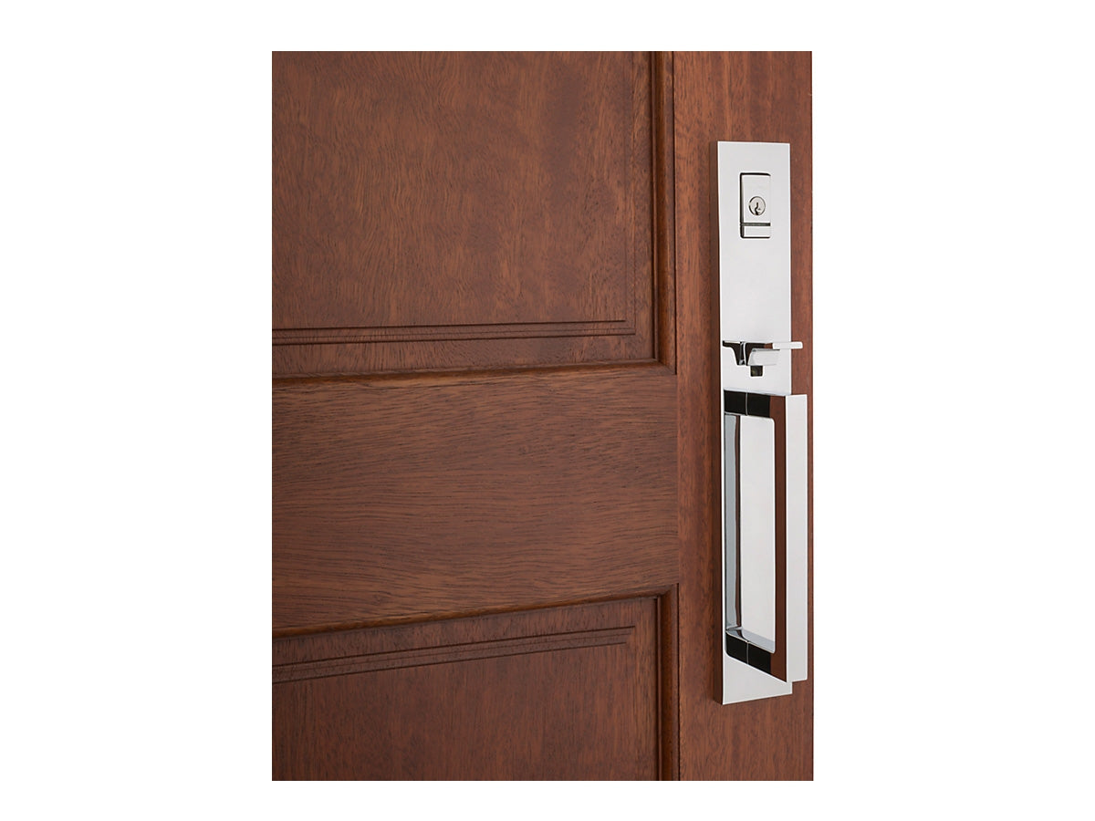 Baldwin Evolved Minneapolis Full Escutcheon Handleset Satin Chrome 264