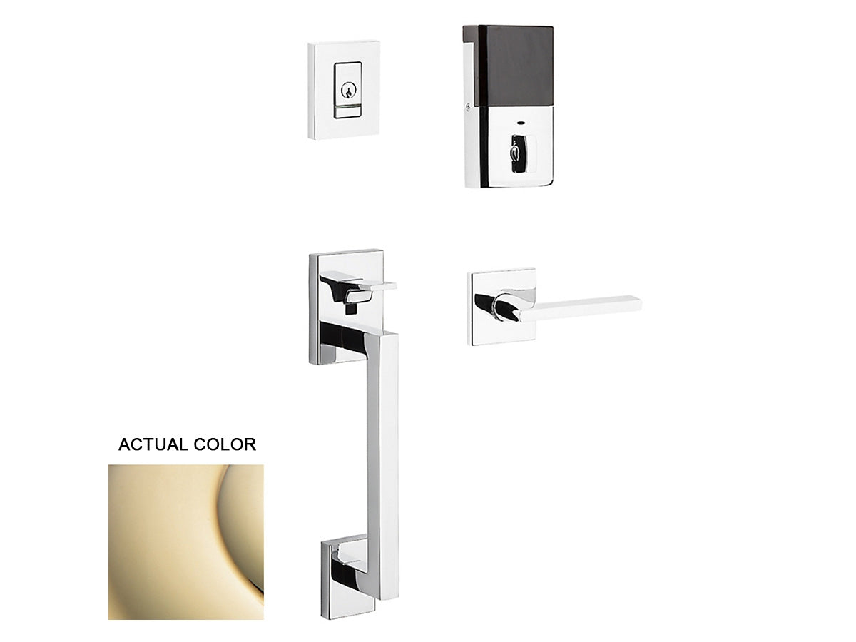Baldwin Evolved Minneapolis Sectional Handleset Lifetime Polished Brass 003