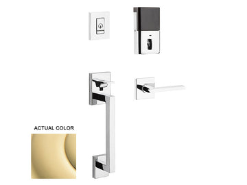 Baldwin Evolved Minneapolis Sectional Handleset Non-Lacquered Brass 031