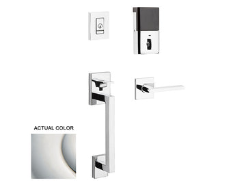 Baldwin Evolved Minneapolis Sectional Handleset Polished Nickel with Lifetime Finish 055