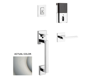 Baldwin Evolved Minneapolis Sectional Handleset Satin Nickel with Lifetime Finish 056