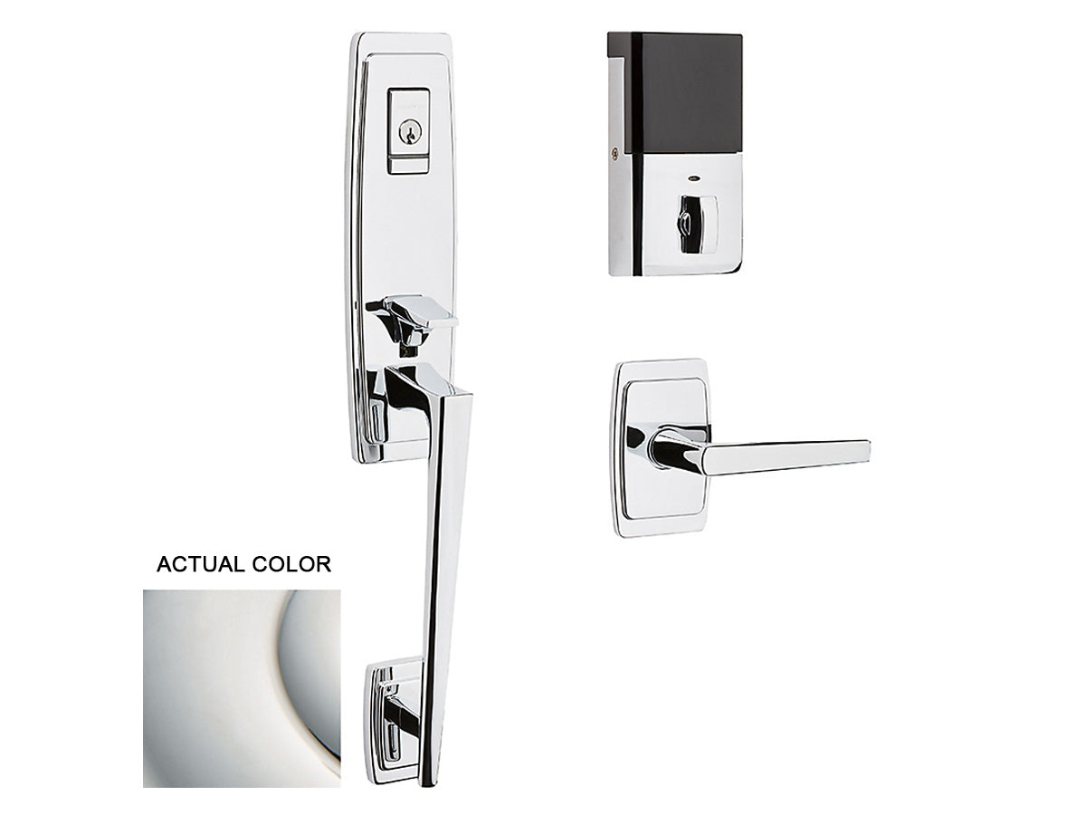 Baldwin Evolved Palm Springs 3/4 Escutcheon Handleset Polished Nickel with Lifetime Finish 055