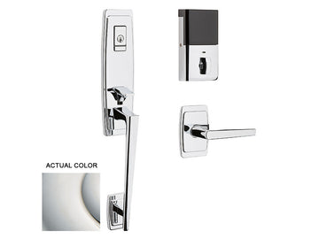 Baldwin Evolved Palm Springs 3/4 Escutcheon Handleset Polished Nickel with Lifetime Finish 055