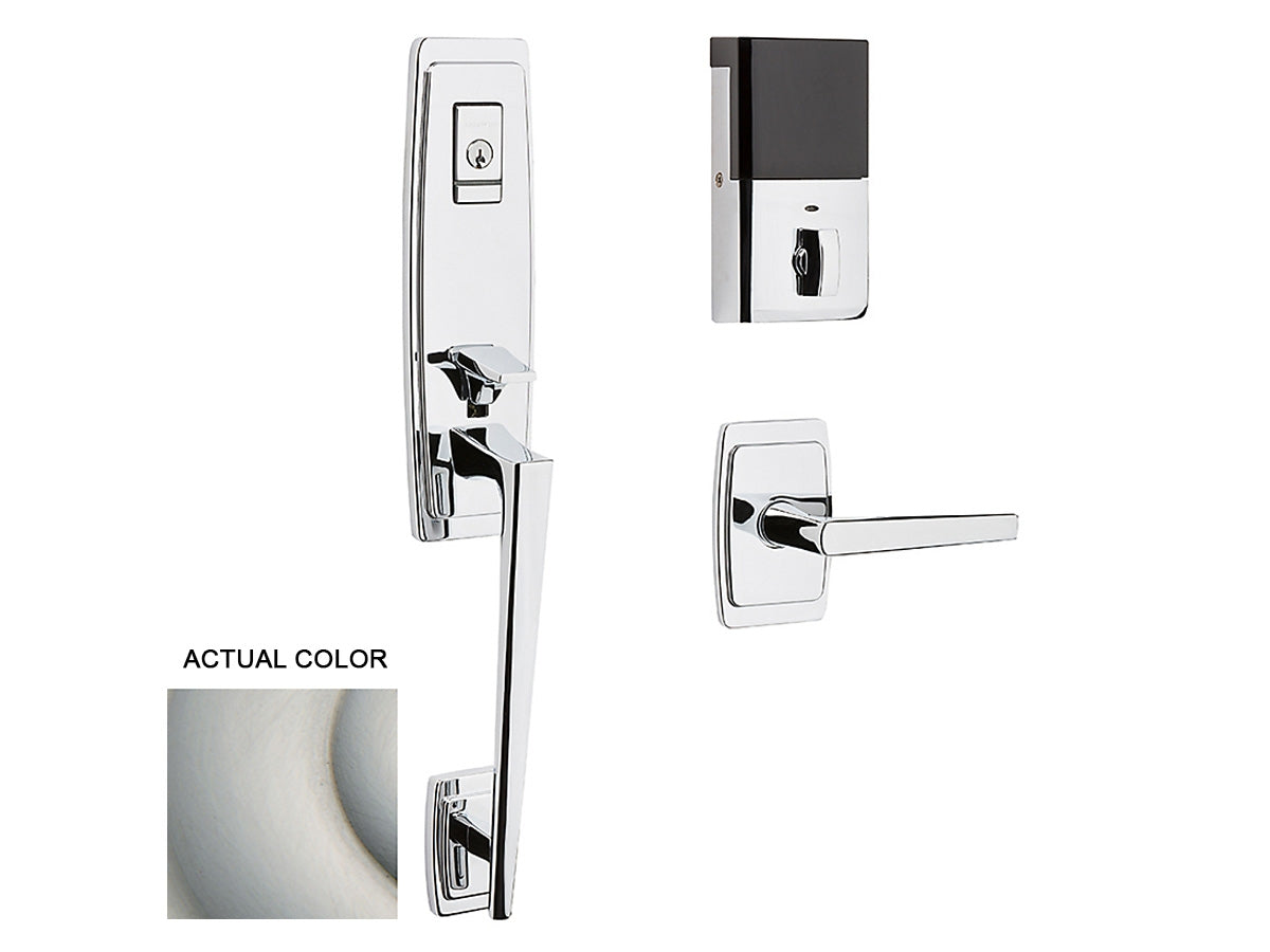 Baldwin Evolved Palm Springs 3/4 Escutcheon Handleset Satin Nickel 150