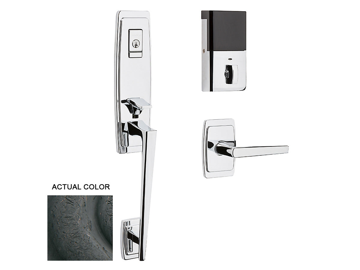 Baldwin Evolved Palm Springs 3/4 Escutcheon Handleset Distressed Oil-Rubbed Bronze 402