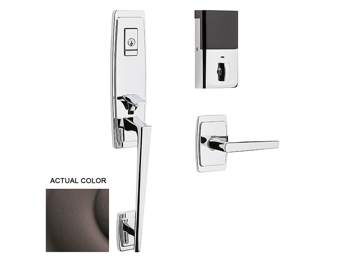 Baldwin Evolved Palm Springs 3/4 Escutcheon Handleset Distressed Venetian Bronze 412