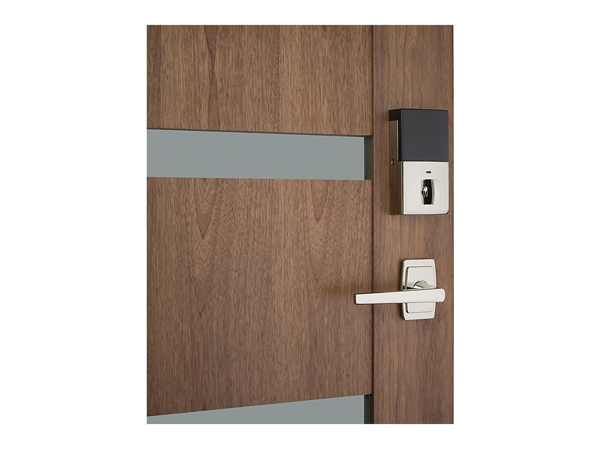 Baldwin Evolved Palm Springs Full Escutcheon Handleset Polished Nickel with Lifetime Finish 055