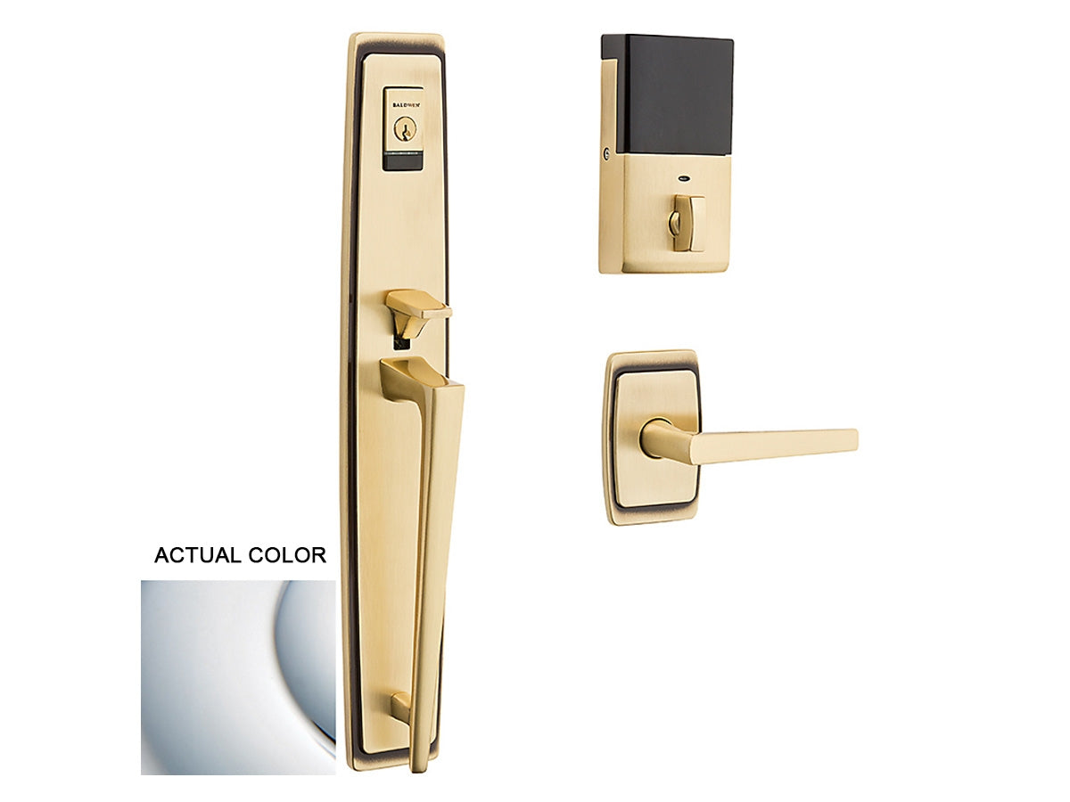 Baldwin Evolved Palm Springs Full Escutcheon Handleset Polished Chrome 260