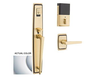 Baldwin Evolved Palm Springs Full Escutcheon Handleset Polished Chrome 260