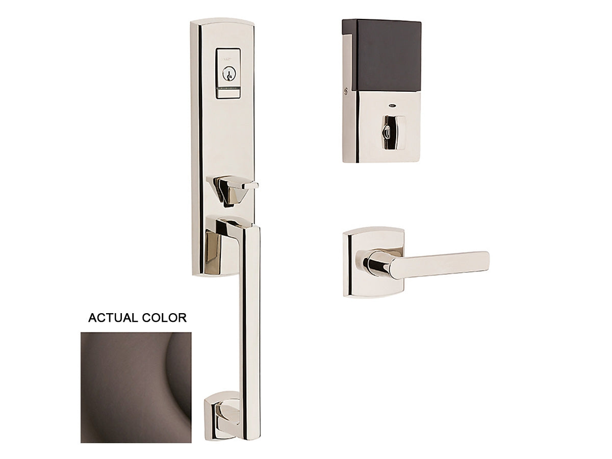 Baldwin Evolved Soho 3/4 Escutcheon Handleset Venetian Bronze 112