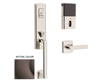 Baldwin Evolved Soho 3/4 Escutcheon Handleset Venetian Bronze 112