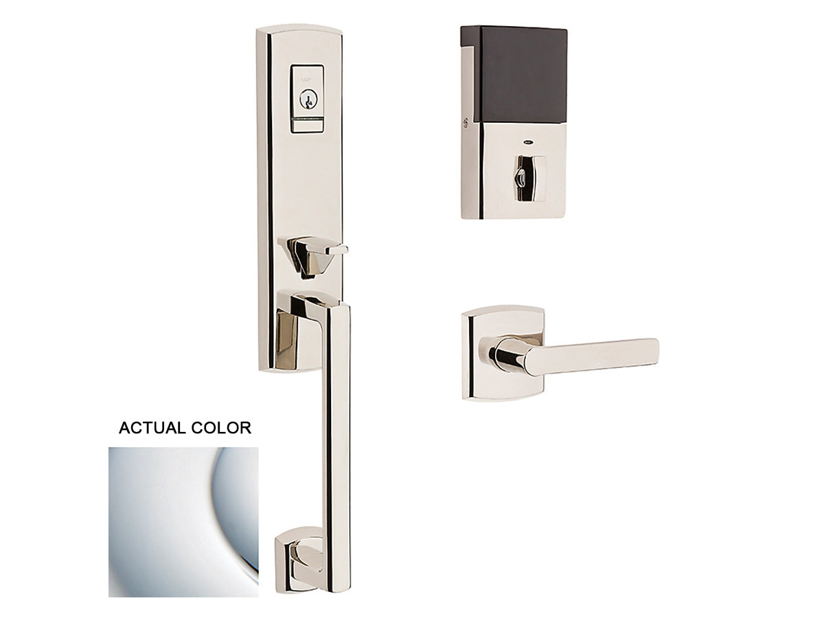 Baldwin Evolved Soho 3/4 Escutcheon Handleset Polished Chrome 260