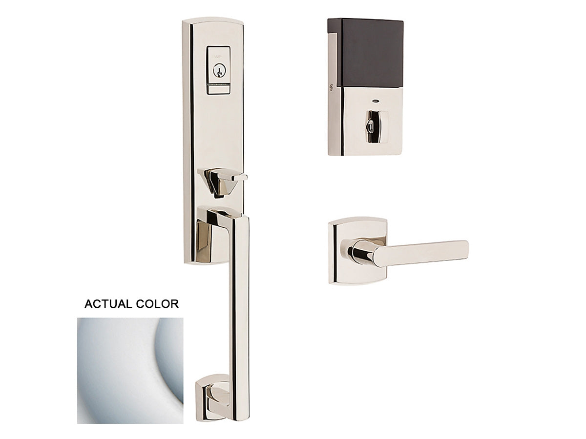 Baldwin Evolved Soho 3/4 Escutcheon Handleset Satin Chrome 264