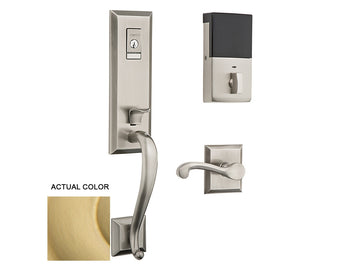 Baldwin Evolved Stonegate Handleset Satin Brass 040