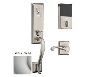 Baldwin Evolved Stonegate Handleset Satin Nickel with Lifetime Finish 056