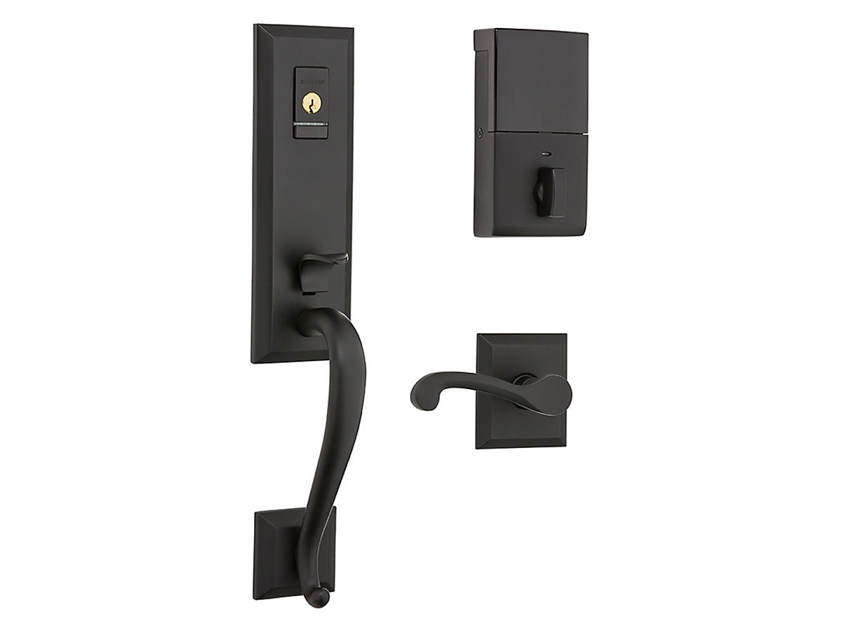Baldwin Evolved Stonegate Handleset Satin Black 190