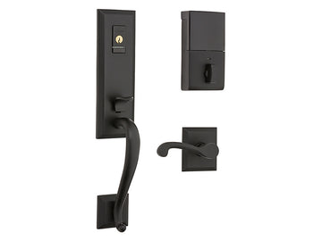 Baldwin Evolved Stonegate Handleset Satin Black 190